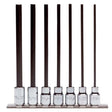 Proto J4990-7XL 3/8" Drive 7 Piece Extra Long Hex Bit Set