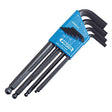 Proto J4996 9-Piece Ball Style Metric Hex Key Set With Plastic Holder