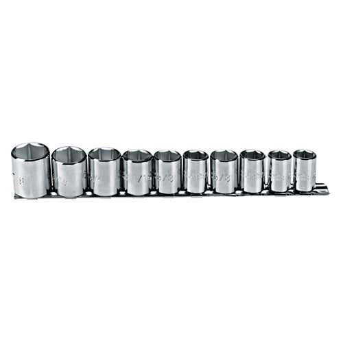 Proto  J52122 3/8" Drive 10 Piece Socket Set - 6 Point