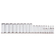 Proto J52207 3/8 Drive 18 Pc. Metric Deep Socket Set - 12 Point