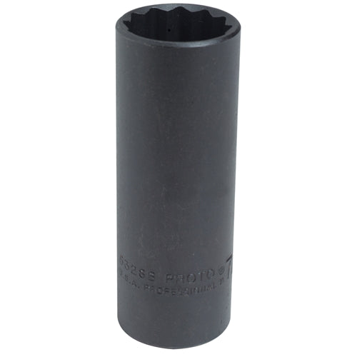 Proto J5318B 1/2 Drive 9/16 ProtoBlack™ 12-Point Deep Length Hand Socket