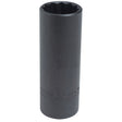 Proto J5322B 1/2" Drive Black Oxide Deep Socket, 11/16", 12 Point