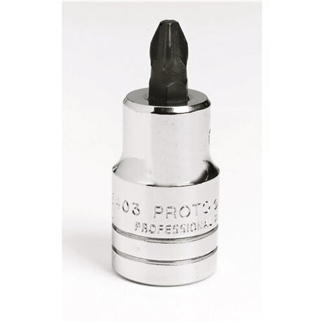 Proto J5403 1/2" Drive Phillips Screwdriver Bit Socket - # 3