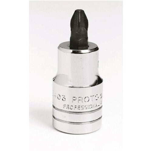 Proto J5403 1/2" Drive Phillips Screwdriver Bit Socket - # 3