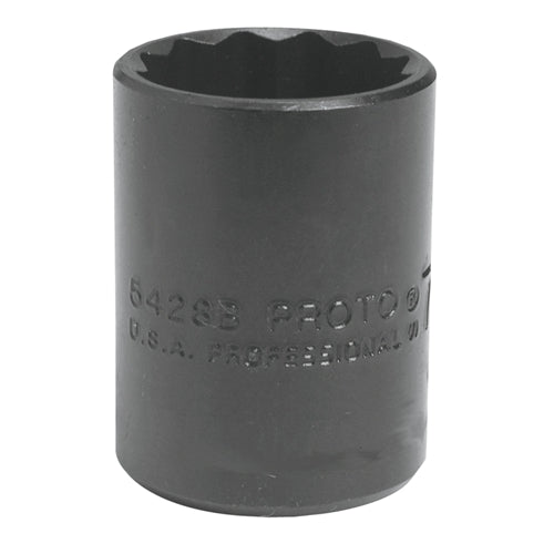 Proto J5440B 1/2" Drive Black Oxide Socket, 1-1/4", 12 Point