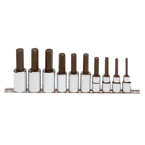 Proto J5441-MA 1/2" Drive 10 Piece Metric Hex Bit Set