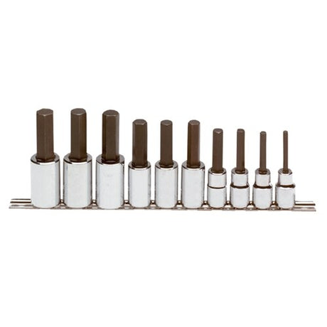 Proto J5441-MA 1/2" Drive 10 Piece Metric Hex Bit Set