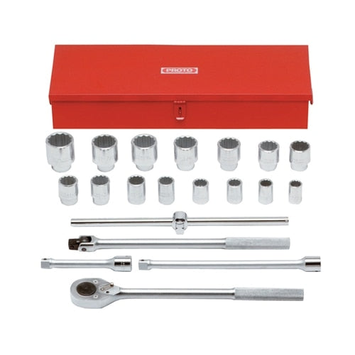 Proto  J55102 3/4" Drive 20 Piece Socket Set - 12 Point