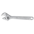 Proto J708L Satin Finish Click-Stop Adjustable Wrench, 8", Plain Handle, 1" Jaw Capacity