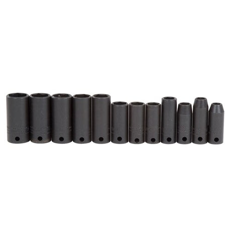 Proto J72217 3/8" DRIVE 12 PIECE METRIC DEEP IMPACT SOCKET SET - 6 POINT