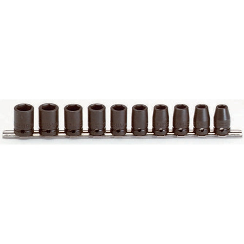 Proto J74202 1/2 Drive 10 Pc. Metric Socket Set - 6 Point