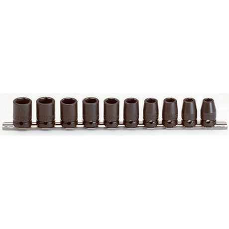 Proto J74202 1/2 Drive 10 Pc. Metric Socket Set - 6 Point