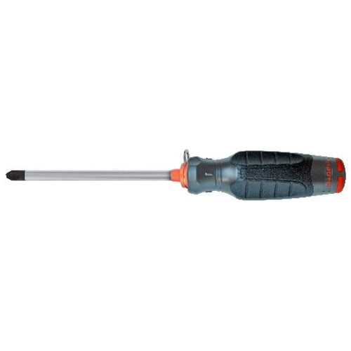 Proto JP02112R-TT Tether-Ready Quad Lobe Phillips Screwdriver - #2 x 1.5"