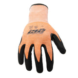 212 Performance AXA5-09-008 AX360 Seamless Foam Nitrile-dipped Cut Resistant Hi-Viz Gloves (EN Level E, ANSI A5), Small Orange - 2