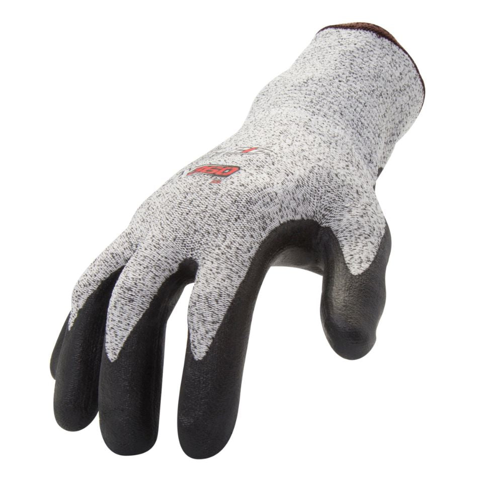 212 Performance AXC3-06-009PR AX360 Foam Nitrile-dipped Cut Resistant Gloves (EN Level 3, ANSI A2), Medium Gray;Black