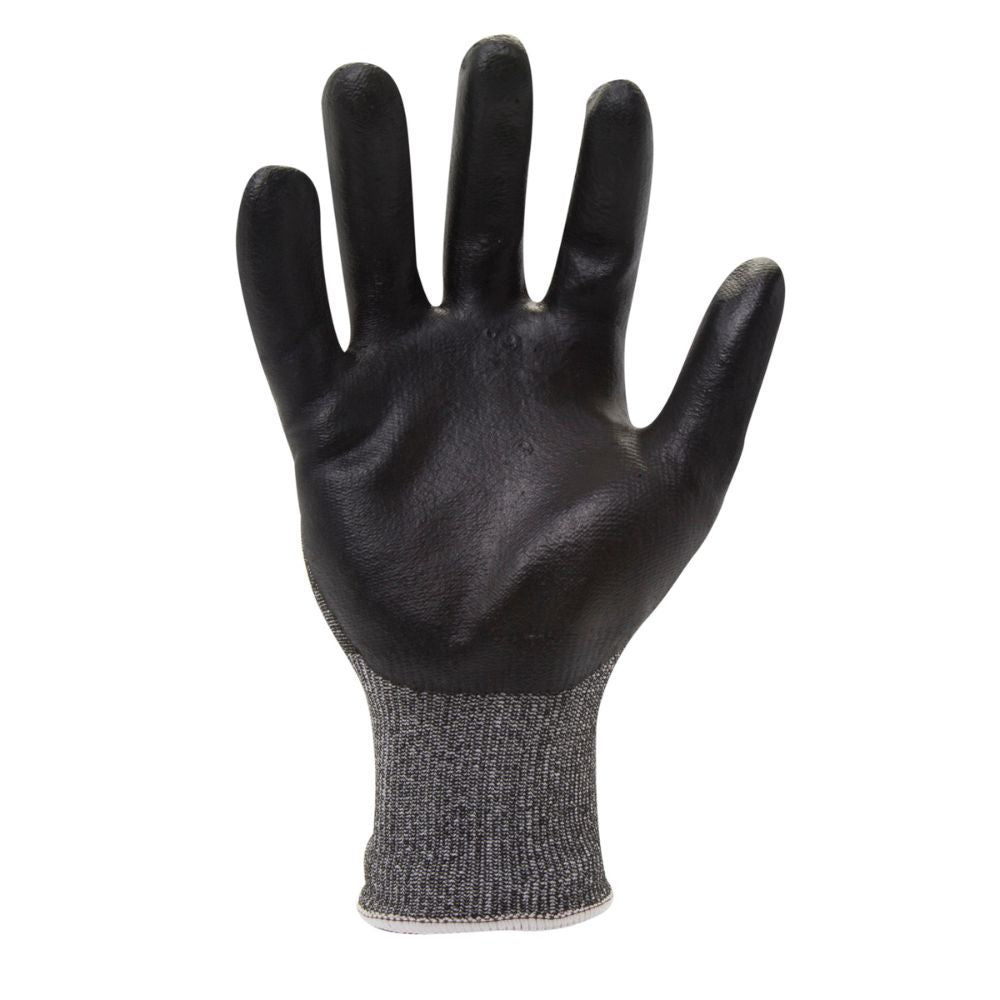 212 Performance AXC5-06-008PR AX360 Foam Nitrile-dipped Cut Resistant Gloves (EN Level 5, ANSI A3), Small Black;Gray - 3