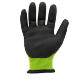 212 Performance AXCGC5-88-008 AX360 Seamless Nitrile-dipped Cut Resistant Cold Weather Hi-Viz Gloves (EN Level 5), Small Green;Black - 5