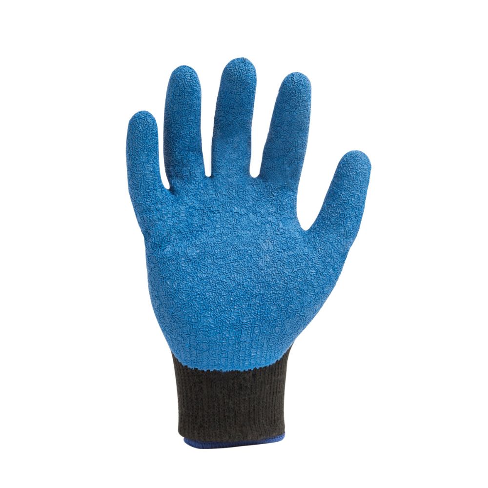 212 Performance AXCRG-05-009PR AX360 Latex-dipped Crinkle Grip Cut Resistant Gloves (EN Level 2 / ANSI A2), Medium Blue;Black - 3