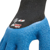 212 Performance AXCRG-05-009PR AX360 Latex-dipped Crinkle Grip Cut Resistant Gloves (EN Level 2 / ANSI A2), Medium Blue;Black - 5