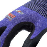 212 Performance AXDGC3-03-008 AX360 Seamless Nitrile-dipped Cut Resistant Dotted Grip Gloves (EN Level 3), Small Purple - 4