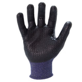 212 Performance AXDGC3-03-010 AX360 Seamless Nitrile-dipped Cut Resistant Dotted Grip Gloves (EN Level 3), Large Blue - 3