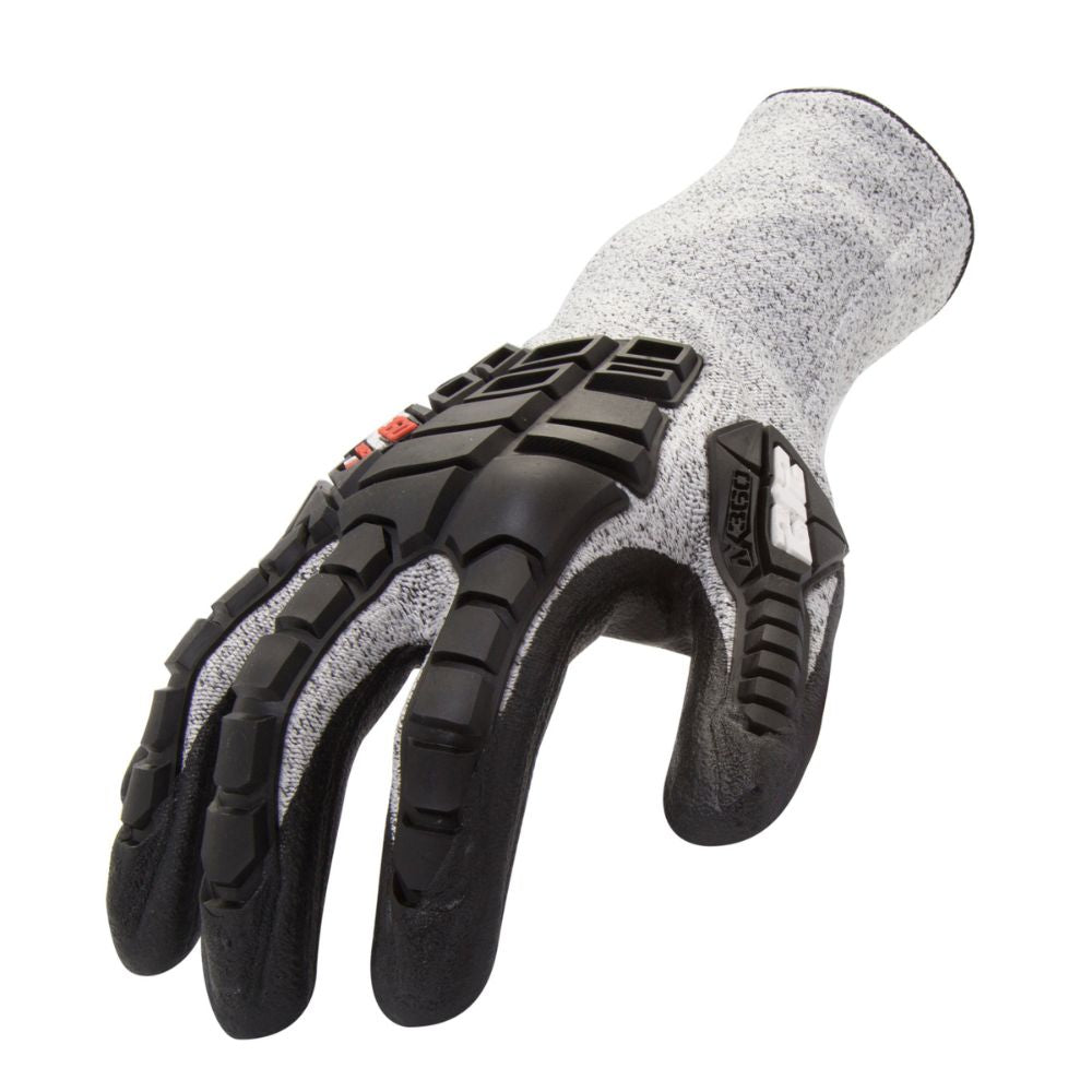 212 Performance AXIMPC3-06-010 AX360 Impact Cut Resistant Gloves (EN Level 3, ANSI A2), Large Black;White