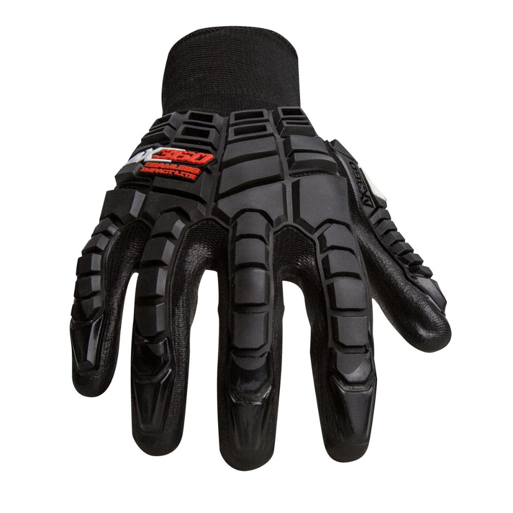 212 Performance AXIMPLT-05-008 AX360 Seamless Impact Lite Gloves, Small Black - 2