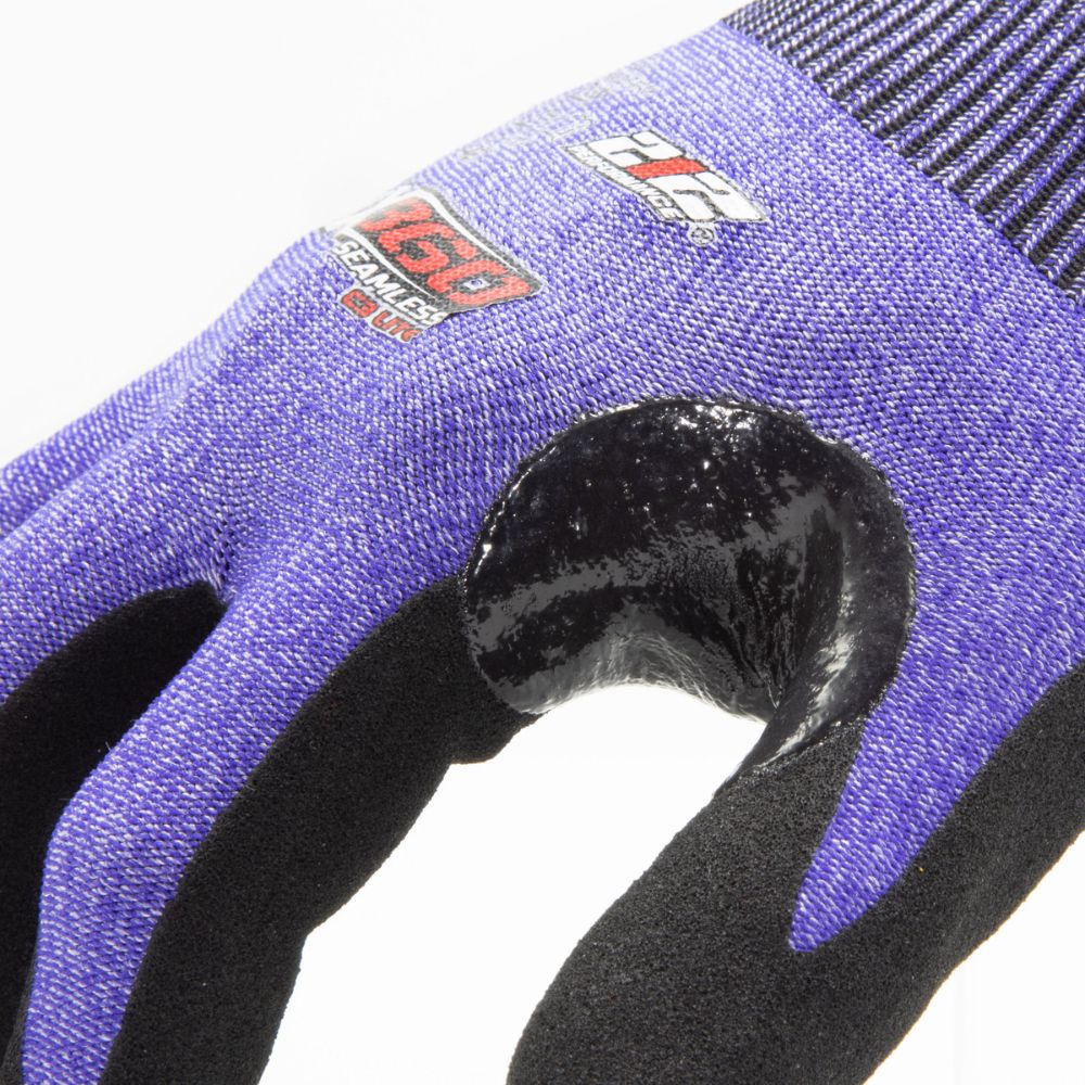 212 Performance AXLTC3-03-009 AX360 Seamless Knit Cut 3 Lite Gloves, Medium Blue - 4