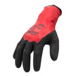 212 Performance AXSDG-05-010PR AX360 Shield Grip Latex-dipped Gloves, Large Black;Red