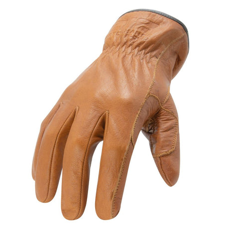 212 Performance CLDC5-90-010 Arc Flash Cut and Liquid Resistant Treated Leather Driver Gloves (CAT 2, EN Level 5), Large Brown