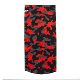 212 Performance FC3-05-000 Protective Neck Gaiter and Particulate Filtering Face Cover in Red / Grey / Black Camo Black - 3