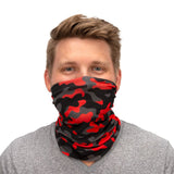 212 Performance FC3-05-000 Protective Neck Gaiter and Particulate Filtering Face Cover in Red / Grey / Black Camo Black - 6