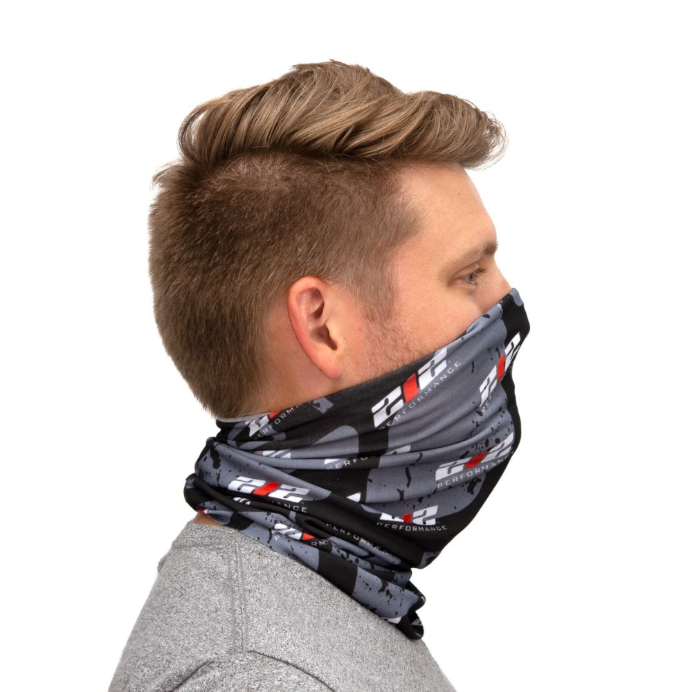 212 Performance FC5-05-000 Protective Neck Gaiter and Particulate Filtering Face Cover with 212 Pattern Print Black - 7