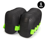 212 Performance FKP-06-6PK 6-Pack of Molded EVA Foam Knee Pads Black