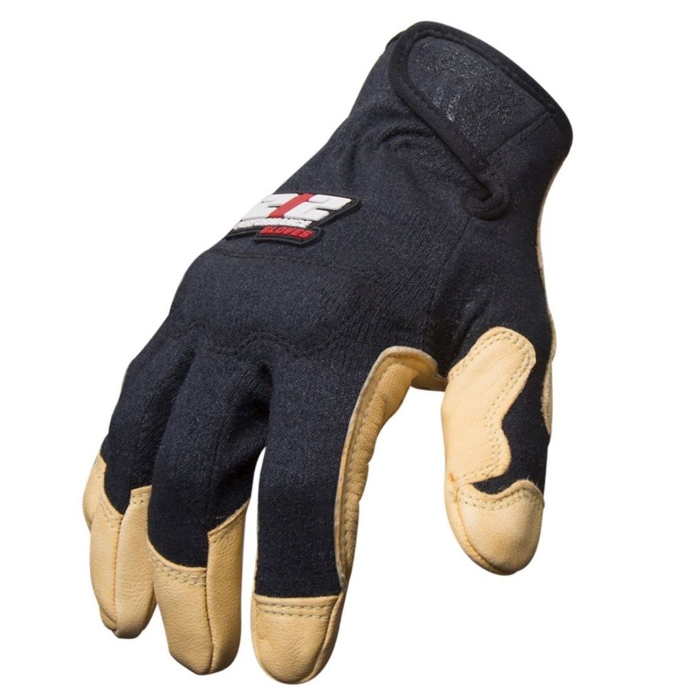 212 Performance FRGGSA-05-008 GSA Compliant Fire Resistant Premium Leather Fabricator Gloves, Small Black