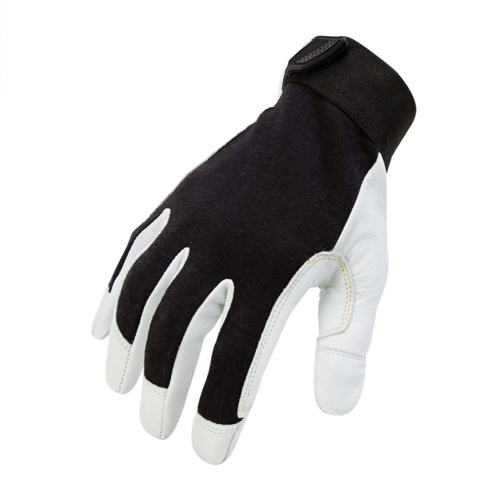 212 Performance FRLPC5-05-008 Fire Resistant Leather Palm Cut 5 Welder and Fabricator Gloves, Small Black;White