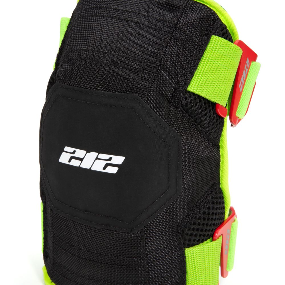 212 Performance GKP-88 Breathable Mesh Gel Core Foam Knee Pads with Hi-Viz Straps Green - 3