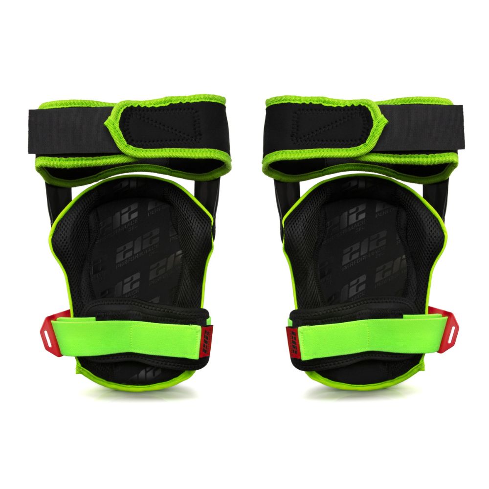 212 Performance GTSKP-88 Breathable Mesh Gel Core Foam Knee Pads Upper Thigh Support Green - 2