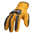 212 Performance IMPLDC5-90-008 Cut Resistant Impact Leather Driver Gloves (EN Level 5), Medium Golden Brown