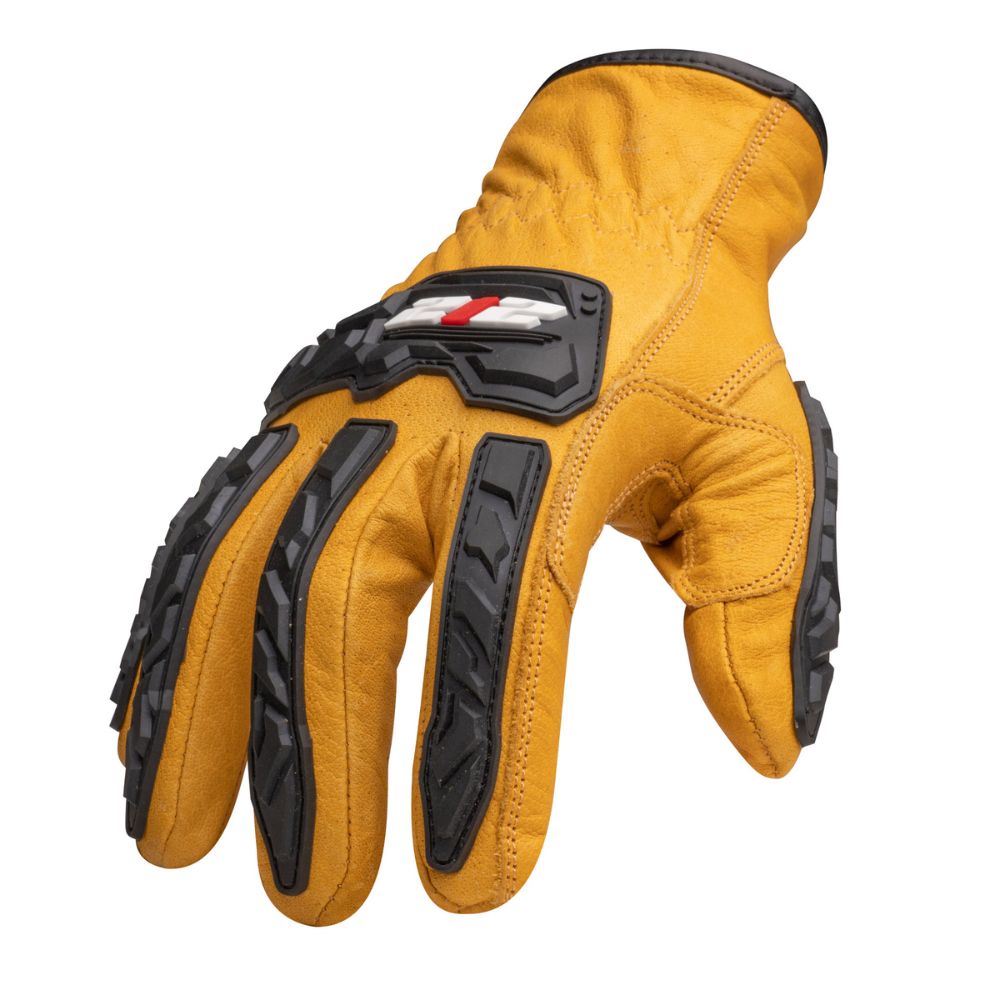 212 Performance IMPLDC5-90-008 Cut Resistant Impact Leather Driver Gloves (EN Level 5), Medium Golden Brown