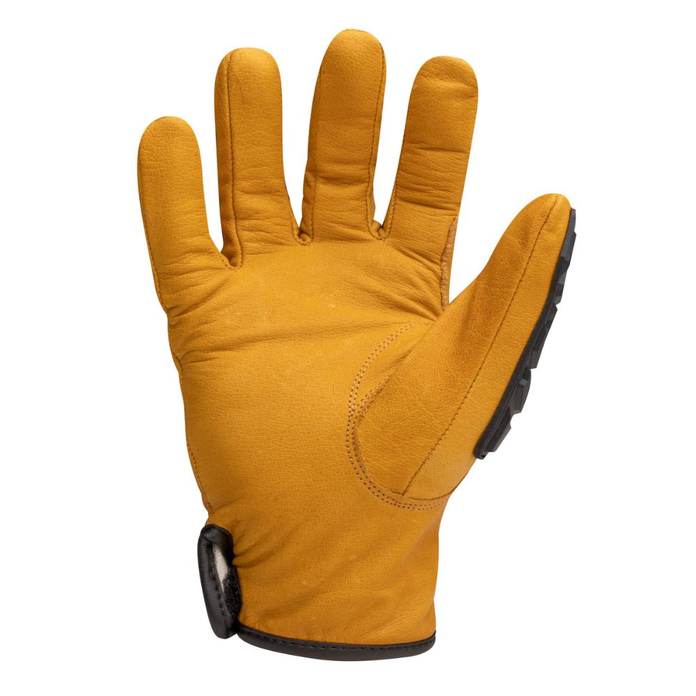 212 Performance IMPLDC5-90-008 Cut Resistant Impact Leather Driver Gloves (EN Level 5), Medium Golden Brown - 2