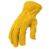 212 Performance LD-90-010 Leather Driver Work Glove in Golden Brown, Large Yellow