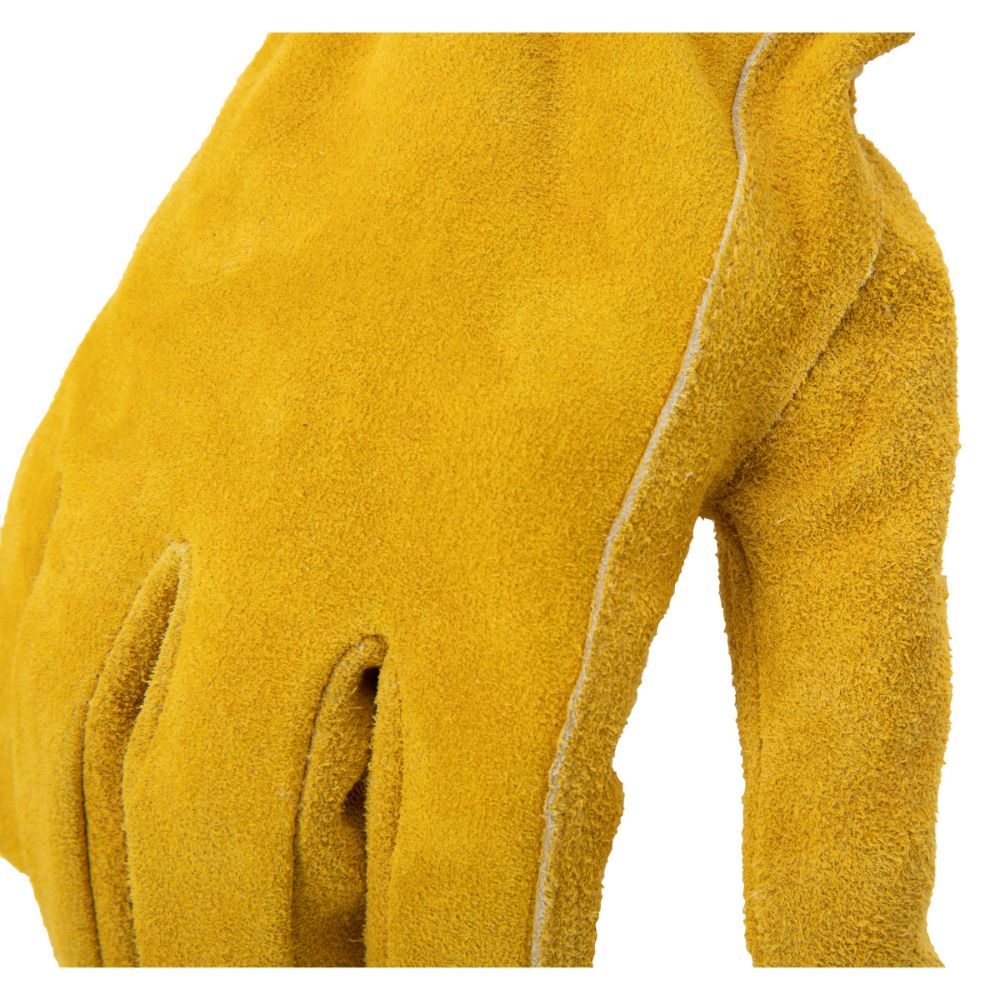 212 Performance LD-90-011 Leather Driver Work Glove in Golden Brown, X-Large Yellow - 4