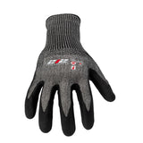 JS Products SC5A-06-009 Nitrile Foam-Dipped ANSI A5 Cut Resistant Touchscreen Compatible Seamless Work Gloves Medium - 2