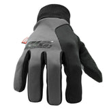 212 Performance TEJG-0608 Touchscreen Compatible Silicone Palm Economy Tundra Jogger Gloves, Small Gray - 2