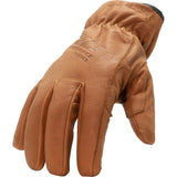 212 Performance TLDWP-0809 Fleece Lined Buffalo Leather Driver Winter Work Glove in Russet Brown, Medium Brown