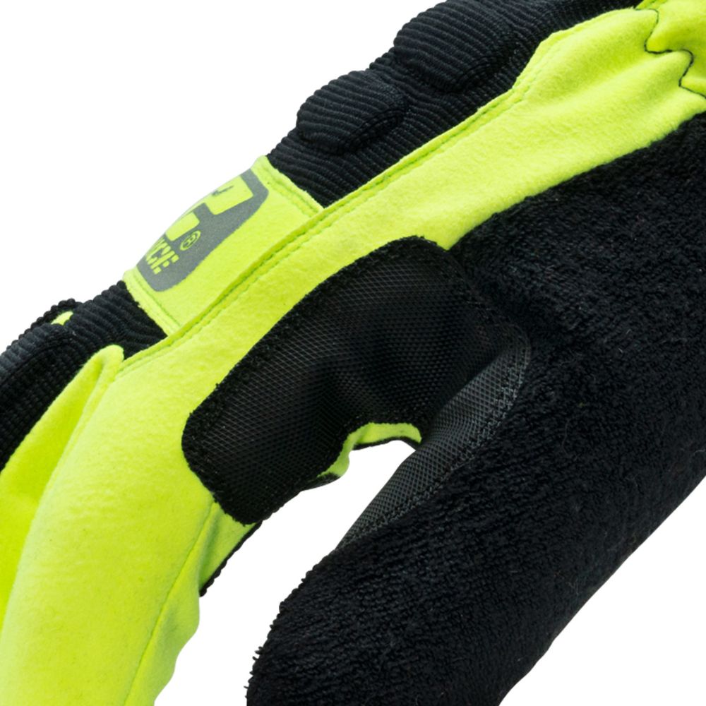 212 Performance TUNHWP-0508 Waterproof Fleece Lined Impact Protective Tundra Winter Work Gloves, Small Black - 4