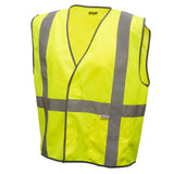 212 Performance VSTGU-8811 General Purpose Hi-Viz Safety Vest, X-Large Yellow;Reflective Gray