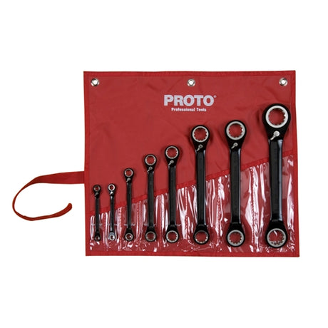 Proto JSBV-8S 8 Piece Ratcheting Spline Wrench Set