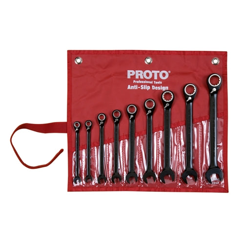 Proto JSCV-9S 9 Piece SAE Reverse Combination Ratcheting Spline Wrench Set